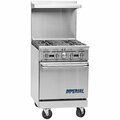 Imperial Range Pro Series IR-G24 Natural Gas 24in Griddle with Space Saver Oven - 67000 BTU 974IRG24N